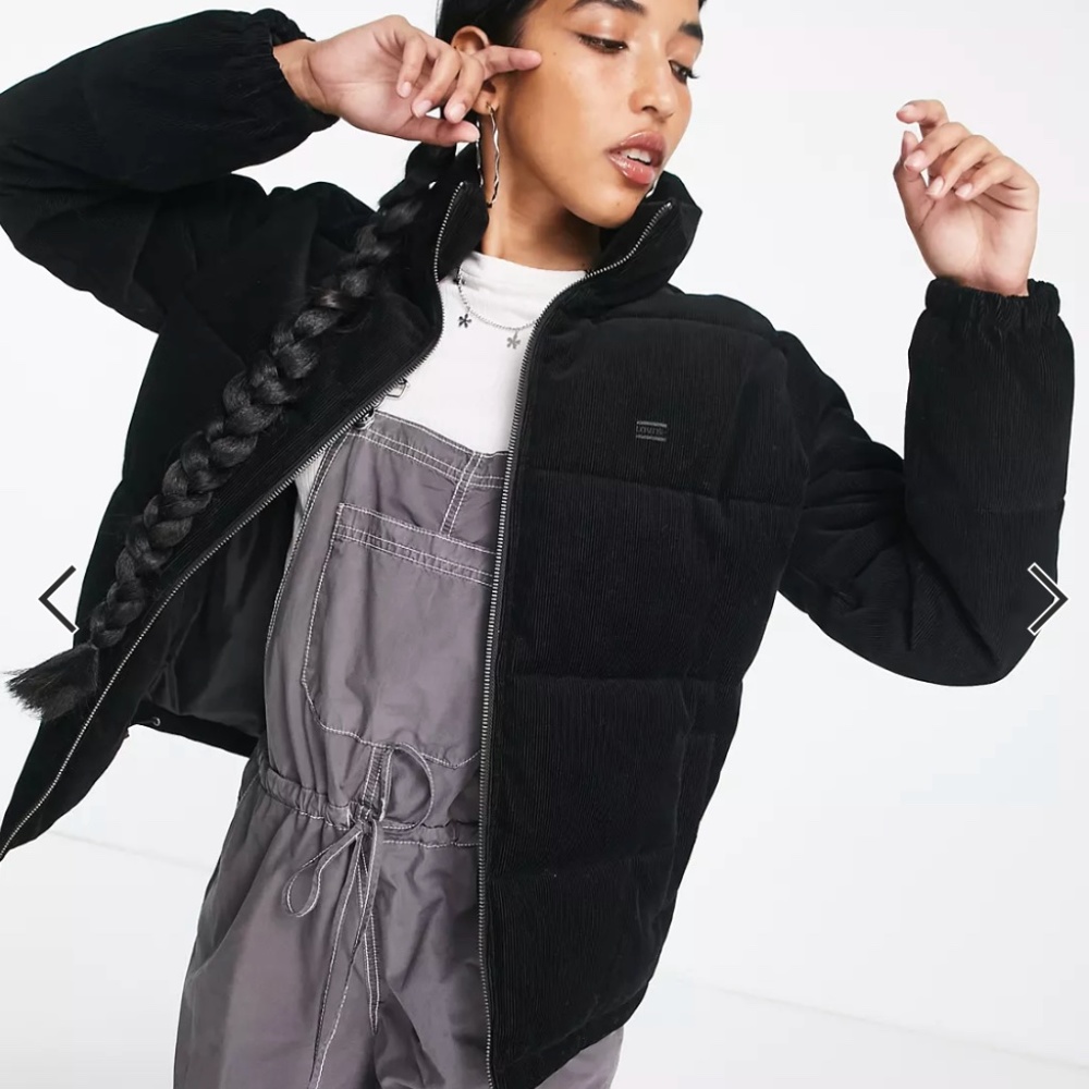 NWT Levi's corduroy puffer jacket size Medium